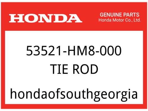Honda OEM Part 53521-HM8-000 TIE ROD