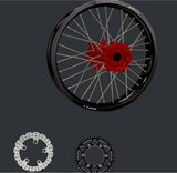 WARP 9 FRONT AND REAR WHEEL SET 2019-2026 CRF450RL