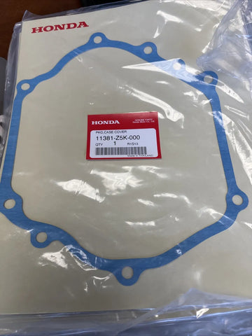 Honda 11381-Z5K-000; GASKET, CASE COVER Made by Honda