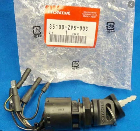 Honda 35100-ZV5-003  IGNITION SWITCH WITH KEYS