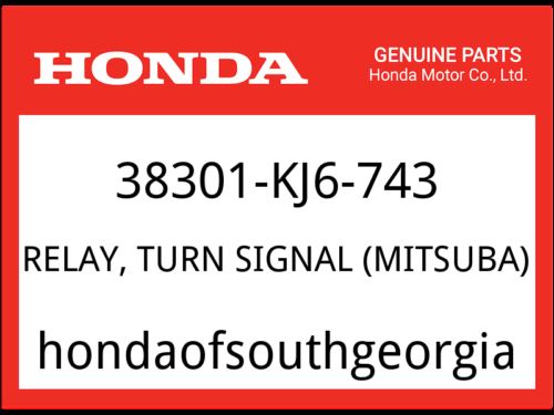 Honda OEM Part 38301-KJ6-743