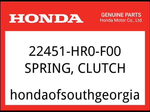 Honda OEM Part 22451-HR0-F00