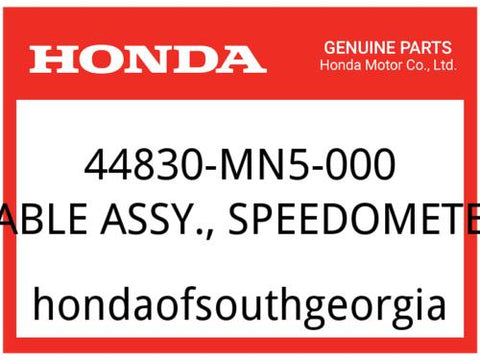 Honda OEM Part 44830-MN5-000 CABLE ASSY., SPEEDOMETER