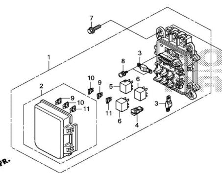 HONDA 32370-ZY3-H01   BOX ASSY., JUNCTION