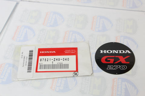 Honda 87521-ZH9-040 Emblem (Gx270)